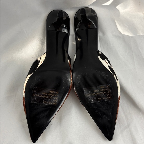 EUC Like new Steve Madden sz9 Amalie Cow Print Kitten Heel Mules… - Picture 4 of 6